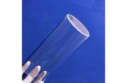 China SiO2 Fused Quartz Tube One End Sealing Bottom Or Round Bottom supplier