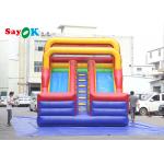 Outdoor Inflatable Slide Simple PVC Inflatable Bouncer Slide Blow Up Double Dry Slide Inflatable Slide For Kids for sale