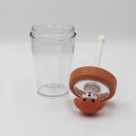 Tritan Plastic Childrens Straw Water Bottle With Logo Customization for sale