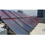 Natural Circulation Blue Titanium Flat Panel Solar Collector With Copper Connector for sale