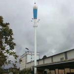 Flange Connection Wifi 30m Monopole Steel Tower for sale
