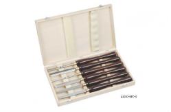 China Flat Punch Wood Lathe Tool Sets Butt Chisel Wood Turning Lathe Machine supplier