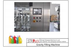 China Touch Screen Control Automatic Liquid Filling Machine , Time Gravity Liquid Filling Equipment supplier