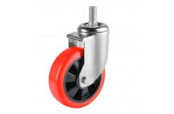 China Polyurethane Swivel Caster Wheels Heavy Duty Industrial Steel Casters supplier