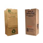 Brown Multiwall Kraft Paper Bags Kitchen Garbage Lawn Paper Bags Recycled for sale