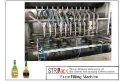 China Automatic Paste Filling Machine For Condiment , 350G Piston Salad Dressing Filling Machine supplier