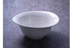 China Porcelain Irregular Starter Deep White Soup Bowls 10'' 12'' supplier