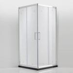 Customized Aluminum Shower Door With Square Corner And Powder Coating for sale