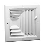 Sidewall Air Diffuser Ceiling Fixed Blade 1mm Frame 300x300mm for sale