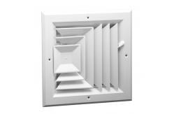 China Sidewall Air Diffuser Ceiling Fixed Blade 1mm Frame 300x300mm supplier