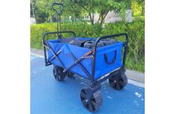 China Handcart Foldable Wagon Cart Shopping Cart With Wheels Adjustable Folding Wagon supplier