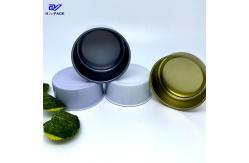 China 50g Weed Packaging Tin Can D65x34mm Seamless Tin Containers Inner Coating supplier