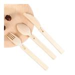 17cm Eco Friendly Disposable Bamboo Cutlery Biodegradable Wooden Picnic Forks
