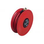 Red Hose Reel Disc With Fire Hose Reel Nozzle Plastics Powder Coating