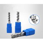 Aluminium Copper Processing Spiral Carbide End Mill HRC55 3 Flute Long Cutting for sale