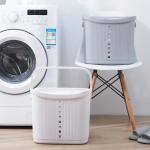 Magnetic PP PE Tall Plastic Laundry Hamper Space Saving Washing Basket for sale