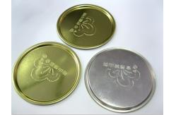 China Eco friendly Round Food Black Aluminum Can Bottom Easy Open Can Covers supplier