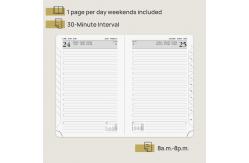 China Monochrome 80gsm Paper A5 Page A Day Diary Weekly Monthly Schedule supplier