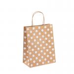 Flexo Printing Recycled Brown Paper Bag With Custom Logo Printed for sale