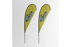 China Wind Resistant Advertising Teardrop Flags supplier