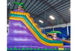 China Playground Bounce House Inflatable Water Slide With Pool supplier