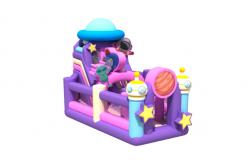 China Manufacturer Inflatable Double Slides Moon Alien Astronaut Inflatable Slides For Kids supplier