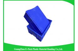 China 33L Plastic Stacking Boxes PP , Plastic Storage Crates  Rectangle Folding supplier