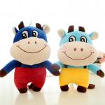 EN71 30cm Skin Friendly Company Zodiac Cow Plush Doll for sale