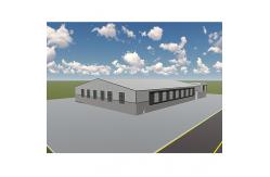 China custom gold galvanized light  building Prefabricated large span Steel Structural Design supplier