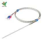 Stainless Steel 1100C 1200C 1mm 100mm PT100 Temperature Sensor J T N K Types for sale