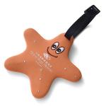 Custom Made 3D Logo Starfish Soft PVC Premium Luggage Tags, PVC Travel Suitcase Labels ID Tags for sale