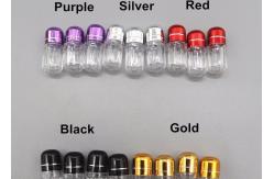 China Gold 2g Plastic Capsule Packaging Bottles With Metal Crown Cap supplier