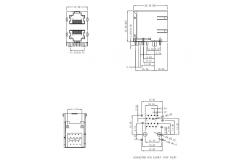 China 615016240521 2x1 Port Cat 3 Modular Jacks Horizontal Shielded RJ45 supplier