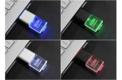 China Engraving Logo Led Light Crystal Usb Stick Oem Odm supplier