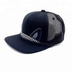 Blank 6 Panel Toddler Flat Bill Hat , Flat Brim Trucker Hat Eco Friendly