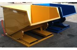 China Highly Efficient Steel Metal Self Tipping Bin Automatic Dumping Trash Can supplier