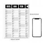 Personalization Add Personal Dates Custom Wall Calendar Paper End Month December