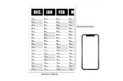 China Personalization Add Personal Dates Custom Wall Calendar Paper End Month December supplier