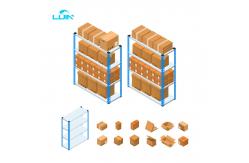China Customized Bolt Warehouse Racking Systems Stackable Metal Pallet Storage Shelf supplier