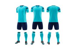 China Customization Plain Red Soccer Jersey Plain Full Set Soccer Uniforms supplier