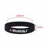Personalized Silicone Wrist Bands for Soccer and Basketball Games Length 20cm-25cm
