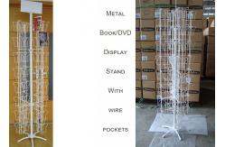China 96 Iron Wire Pockets Greeting Card Display Stand , DVD Greeting Card Display Spinner supplier