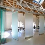 EBUNGE Movable Sliding Door Tempered Office Glass Partition Wall for sale