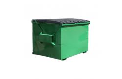 China 1.5m Open Top Waste Skip Bins Stackable Waste Management Skip Bins supplier