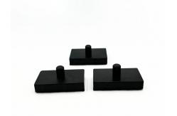 China Custom Manufacturing Of Corrosion-Resistant Industrial Black Rectangular Foot Pads supplier