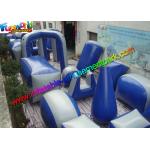 Customized Blue Inflatable Paintball Arena Obstacle Game For Shooting Sport for sale