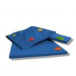 1000mm*1000mm*50mm*8T Steel Panel Rock Climbing Walls with Weather-resistant Material for sale