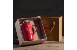 China Ceramic Custom Drinking Cups With Spoon White 6oz Sublimation Mugs supplier