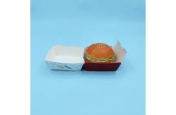 China Food Packaging Burger Box with Custom Logo Paperboard Material supplier