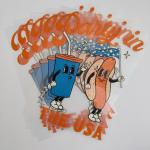 Custom Screen Printing Sticker Plastisol Heat Transfer Labels For Apparel for sale